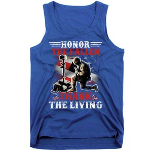 Honor The Fallen Veteran Themed Military Support Gift Tank Top