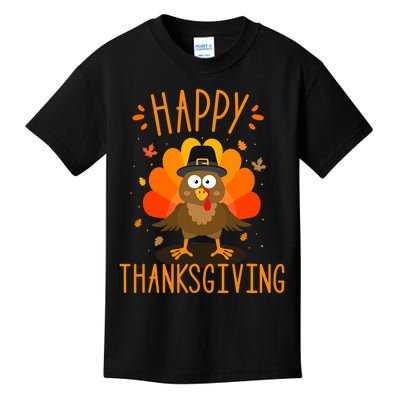 Happy Thanksgiving For Turkey Day Family Dinner Kids T-Shirt