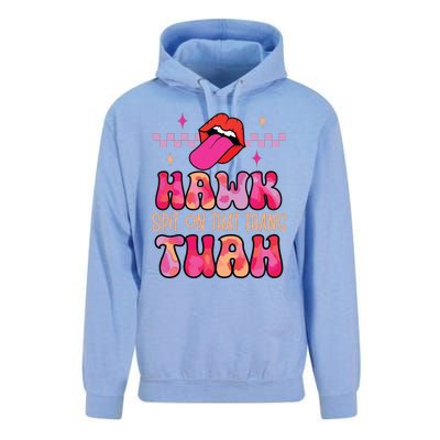 Hawk Tuah Funny Viral Humor Meme Video Unisex Surf Hoodie