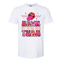 Hawk Tuah Funny Viral Humor Meme Video Softstyle CVC T-Shirt