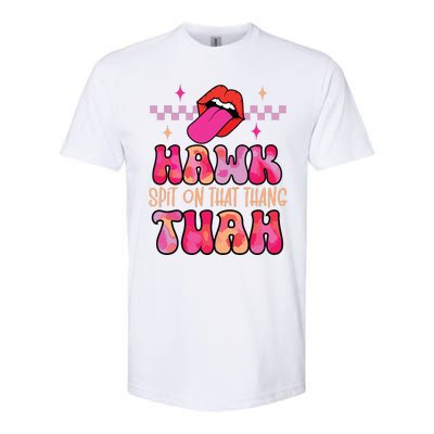 Hawk Tuah Funny Viral Humor Meme Video Softstyle CVC T-Shirt