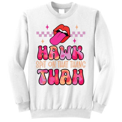 Hawk Tuah Funny Viral Humor Meme Video Sweatshirt