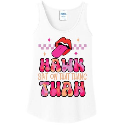 Hawk Tuah Funny Viral Humor Meme Video Ladies Essential Tank