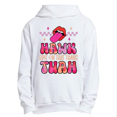 Hawk Tuah Funny Viral Humor Meme Video Urban Pullover Hoodie