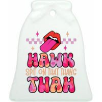 Hawk Tuah Funny Viral Humor Meme Video Ceramic Bell Ornament