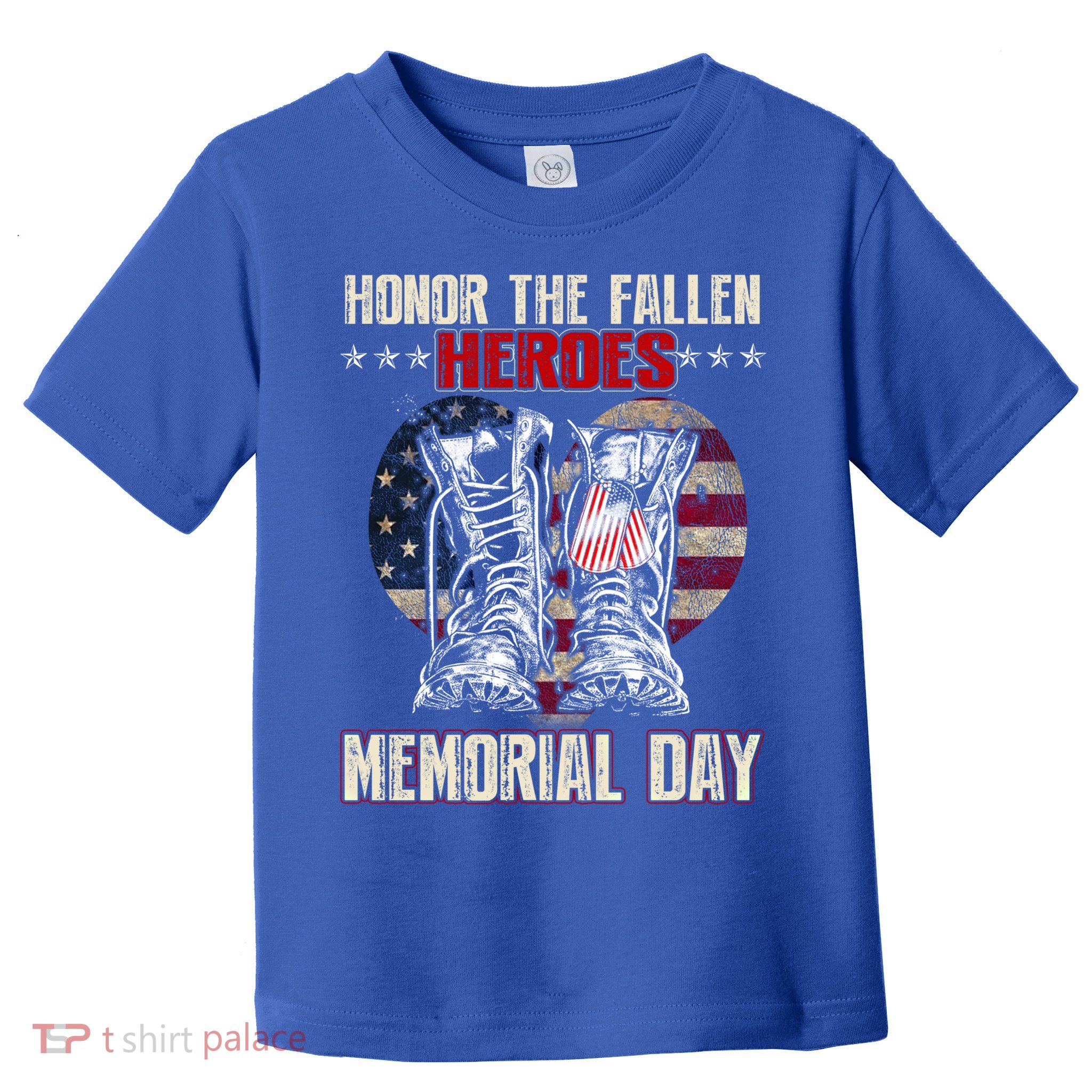 Honor The Fallen Heroes Memorial Day Vintage Flag Gift Toddler T-Shirt