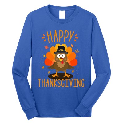 Happy Thanksgiving For Turkey Day Family Dinner Gift Long Sleeve Shirt