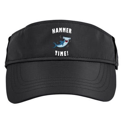 Hammer Time Funny Hammerhead Shark Adult Drive Performance Visor