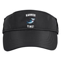 Hammer Time Funny Hammerhead Shark Adult Drive Performance Visor