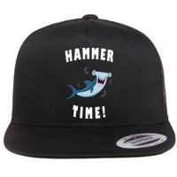 Hammer Time Funny Hammerhead Shark Flatbill Hat