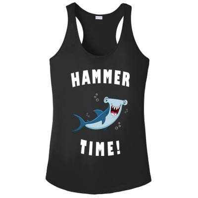 Hammer Time Funny Hammerhead Shark Ladies PosiCharge Competitor Racerback Tank