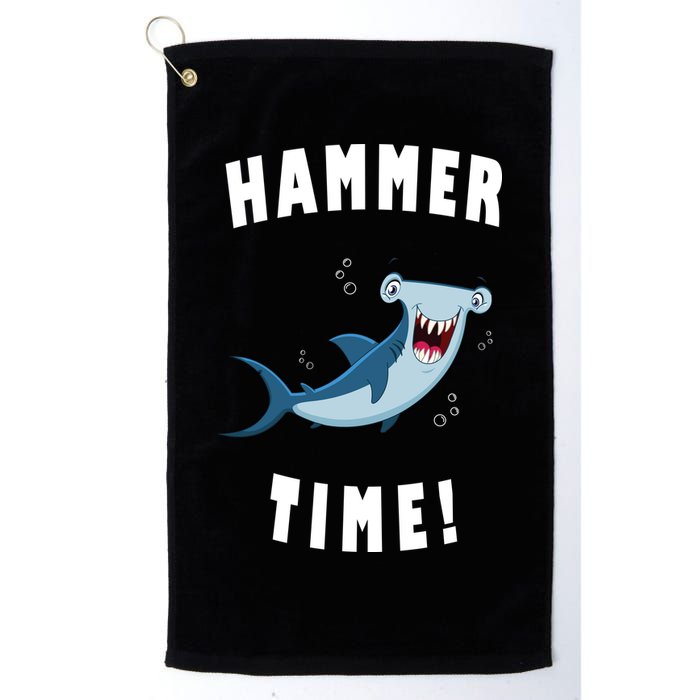 Hammer Time Funny Hammerhead Shark Golf Towel