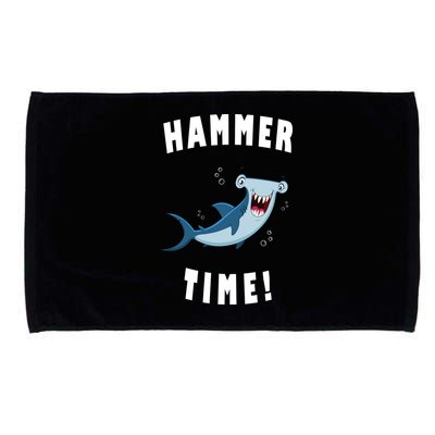 Hammer Time Funny Hammerhead Shark Microfiber Hand Towel