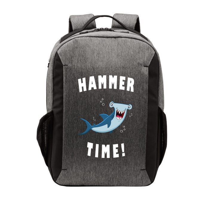 Hammer Time Funny Hammerhead Shark Vector Backpack