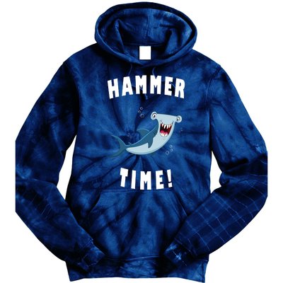 Hammer Time Funny Hammerhead Shark Tie Dye Hoodie