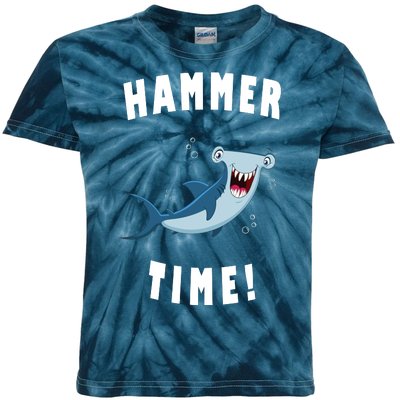 Hammer Time Funny Hammerhead Shark Kids Tie-Dye T-Shirt