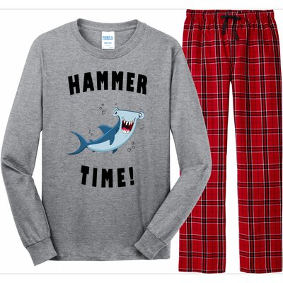 Hammer Time Funny Hammerhead Shark Long Sleeve Pajama Set