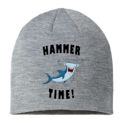 Hammer Time Funny Hammerhead Shark Sustainable Beanie