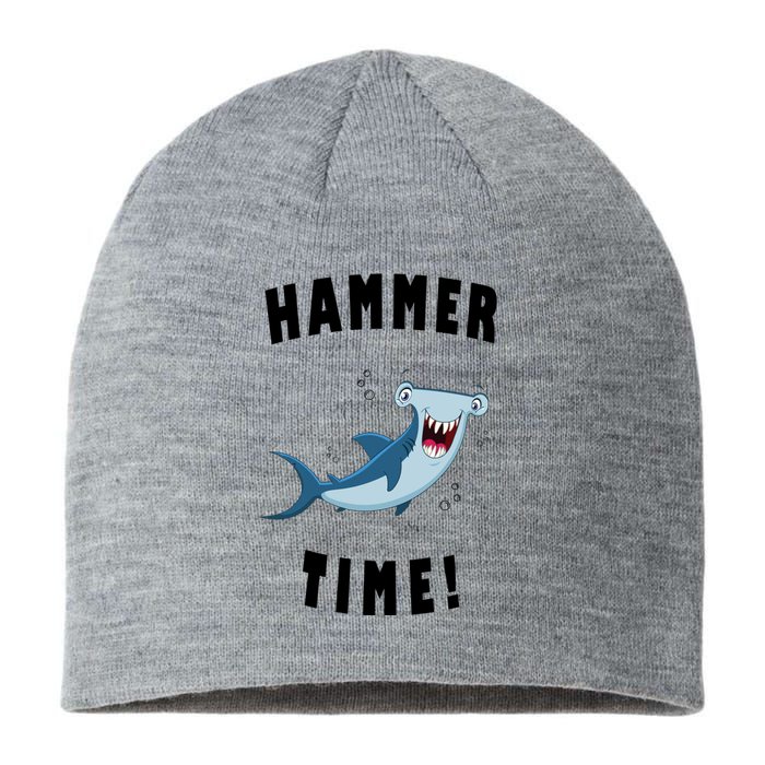 Hammer Time Funny Hammerhead Shark Sustainable Beanie