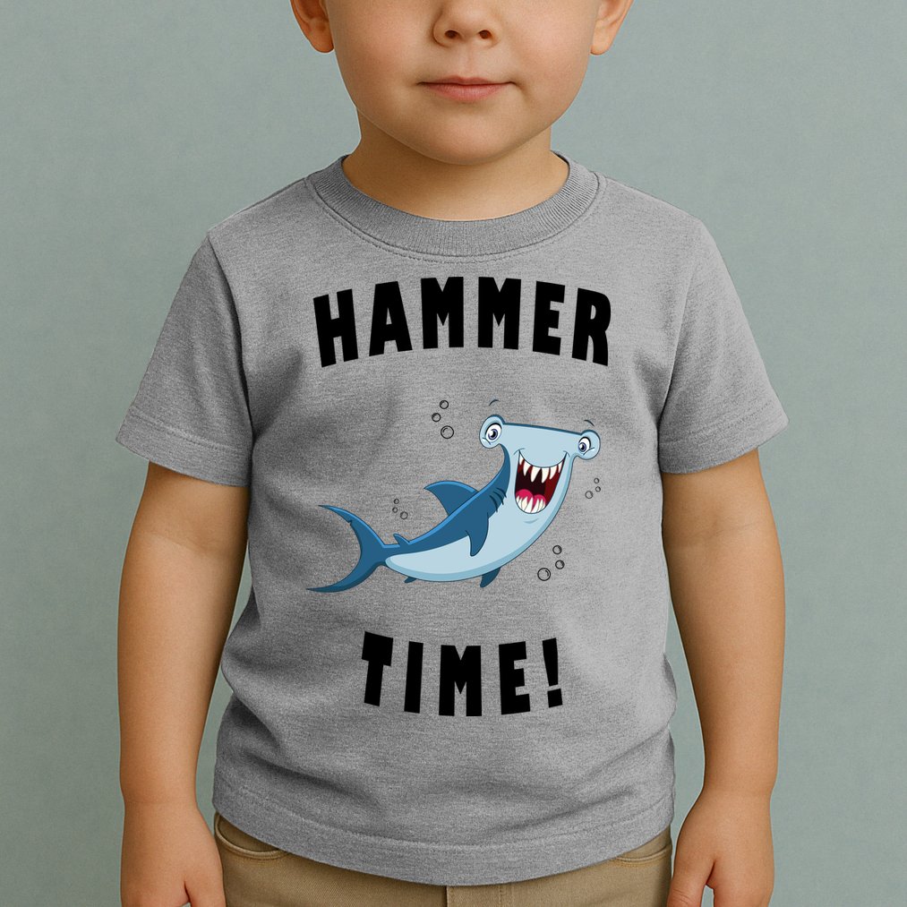 Hammer Time Funny Hammerhead Shark Toddler T-Shirt