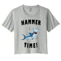 Hammer Time Funny Hammerhead Shark Crop Top