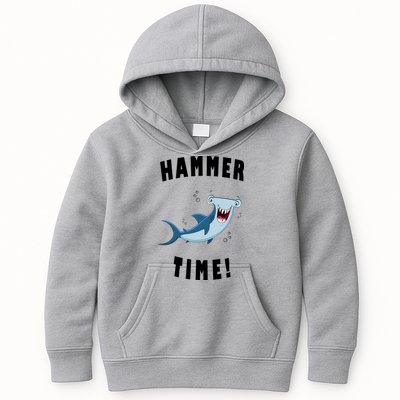 Hammer Time Funny Hammerhead Shark Kids Hoodie