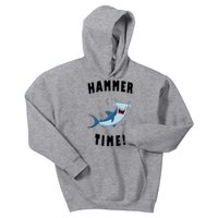 Hammer Time Funny Hammerhead Shark Kids Hoodie