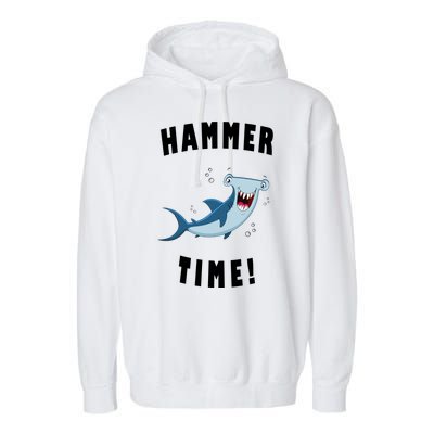 Hammer Time Funny Hammerhead Shark Garment-Dyed Fleece Hoodie