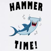 Hammer Time Funny Hammerhead Shark Garment-Dyed Sweatshirt