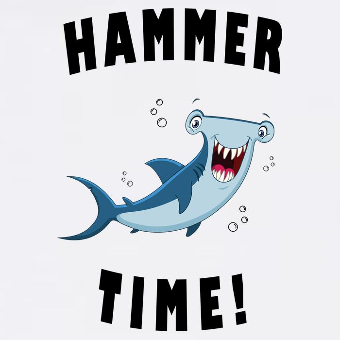 Hammer Time Funny Hammerhead Shark Garment-Dyed Sweatshirt