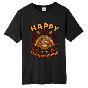 Happy Thanksgiving Funny Turkey Family Graphic Cool Gift Tall Fusion ChromaSoft Performance T-Shirt