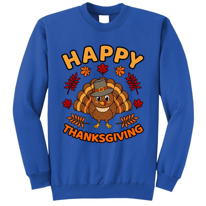 Happy Thanksgiving Funny Turkey Family Graphic Cool Gift Sweatshirt