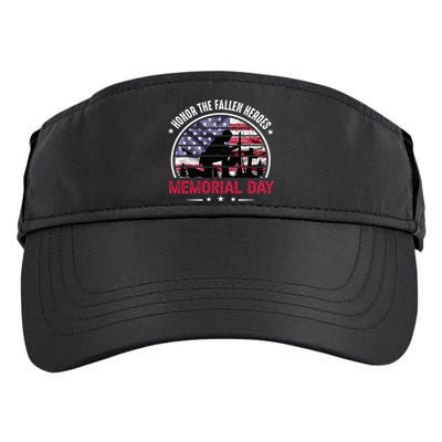 Honor The Fallen Heroes Memorial Day With American Flag Gift Adult Drive Performance Visor