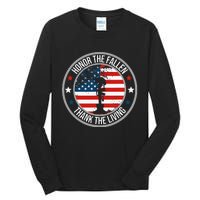 Honor The Fallen Thank The Living Memorial Day Tall Long Sleeve T-Shirt