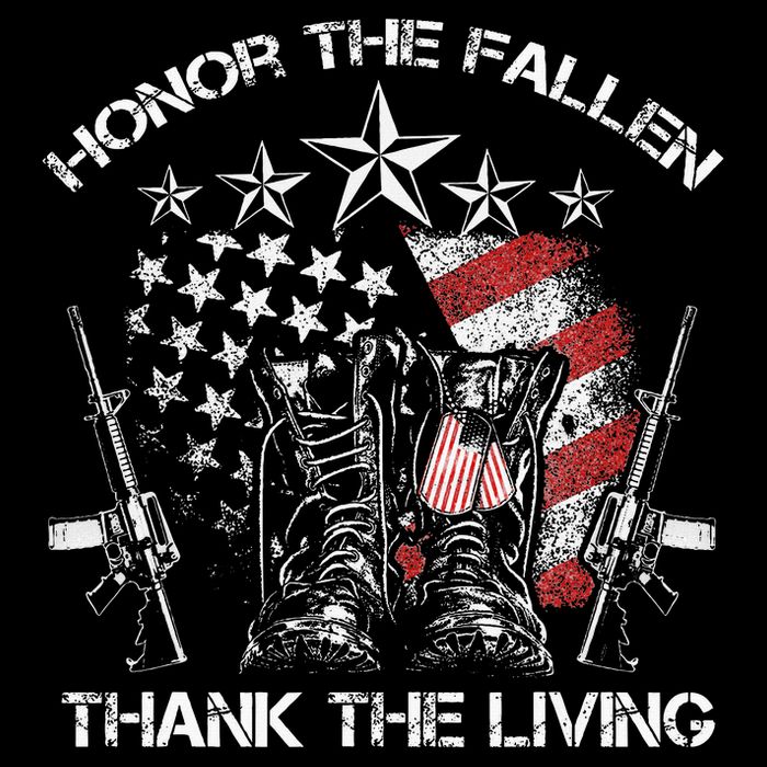 Honor The Fallen Thank The Living Memorial Day City Backpack