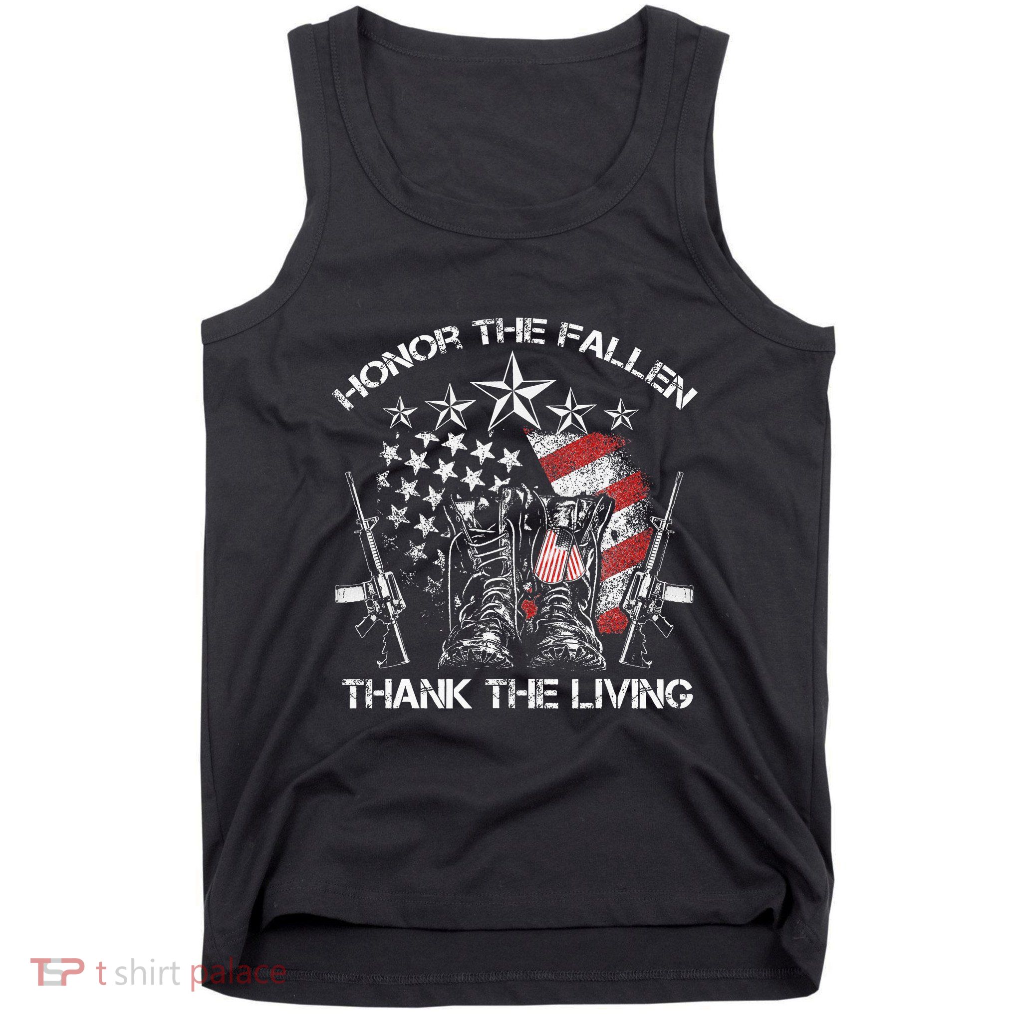 Honor The Fallen Thank The Living Memorial Day Tank Top