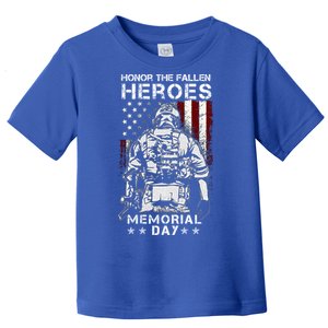 Honor The Fallen Heroes Soldier Memorial Day Cool Gift Veteran Gift Toddler T-Shirt