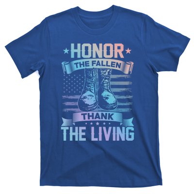 Honor The Fallen Thank The Living Memorial Day Veterans Day Gift T-Shirt