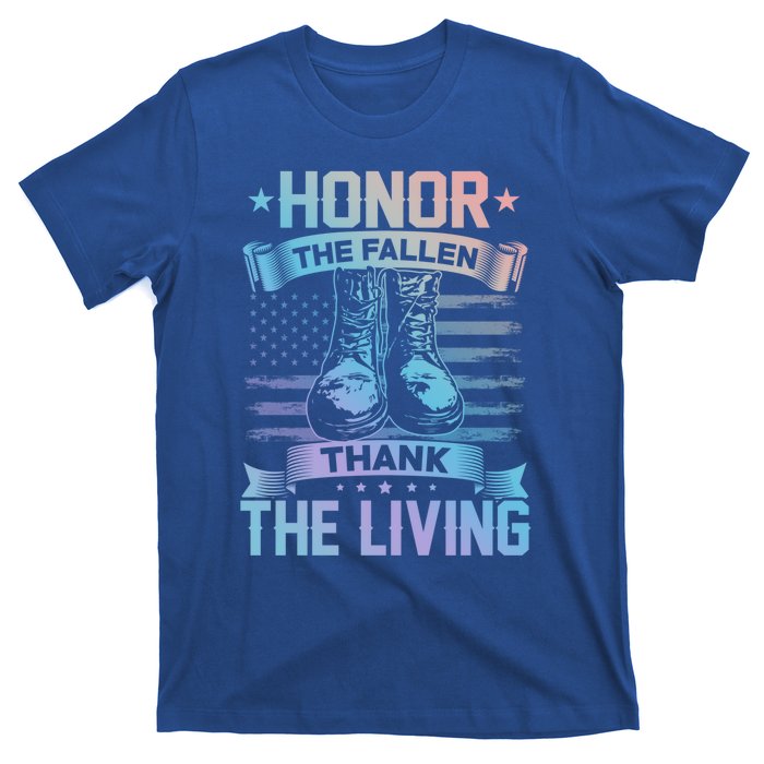 Honor The Fallen Thank The Living Memorial Day Veterans Day Gift T-Shirt