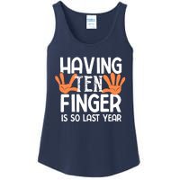 Having Ten Fingers Is So Last Year Funny Finger Amputee Ladies Essential Tank