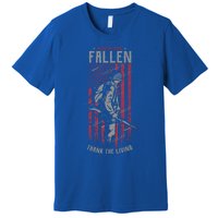 Honor The Fallen Thank The Living Memorial Day Veterans Funny Gift Premium T-Shirt