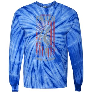 Honor The Fallen Thank The Living Memorial Day Veterans Funny Gift Tie-Dye Long Sleeve Shirt