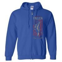 Honor The Fallen Thank The Living Memorial Day Veterans Funny Gift Full Zip Hoodie