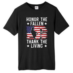 Honor The Fallen Thank The Living Usa American Memorial Day Cute Gift Tall Fusion ChromaSoft Performance T-Shirt