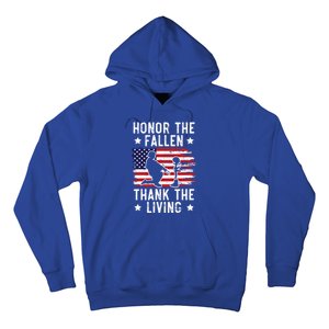 Honor The Fallen Thank The Living Usa American Memorial Day Cute Gift Hoodie