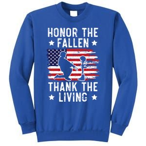 Honor The Fallen Thank The Living Usa American Memorial Day Cute Gift Sweatshirt