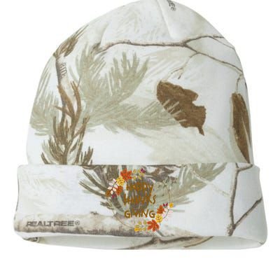 Happy Thanksgiving Fall Leaves Holiday Gift Kati Licensed 12" Camo Beanie