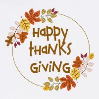 Happy Thanksgiving Fall Leaves Holiday Gift Flatbill Hat