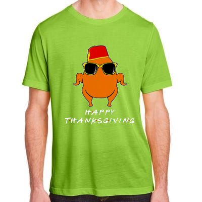 Happy Thanksgiving Friends Turkey Adult ChromaSoft Performance T-Shirt