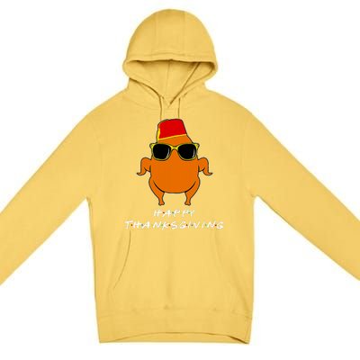 Happy Thanksgiving Friends Turkey Premium Pullover Hoodie